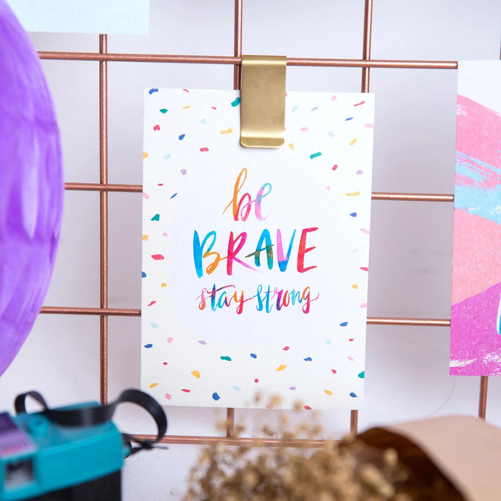 Be Brave, Stay Strong {Card} - Cards by The Brave Assembly, The Commandment Co
