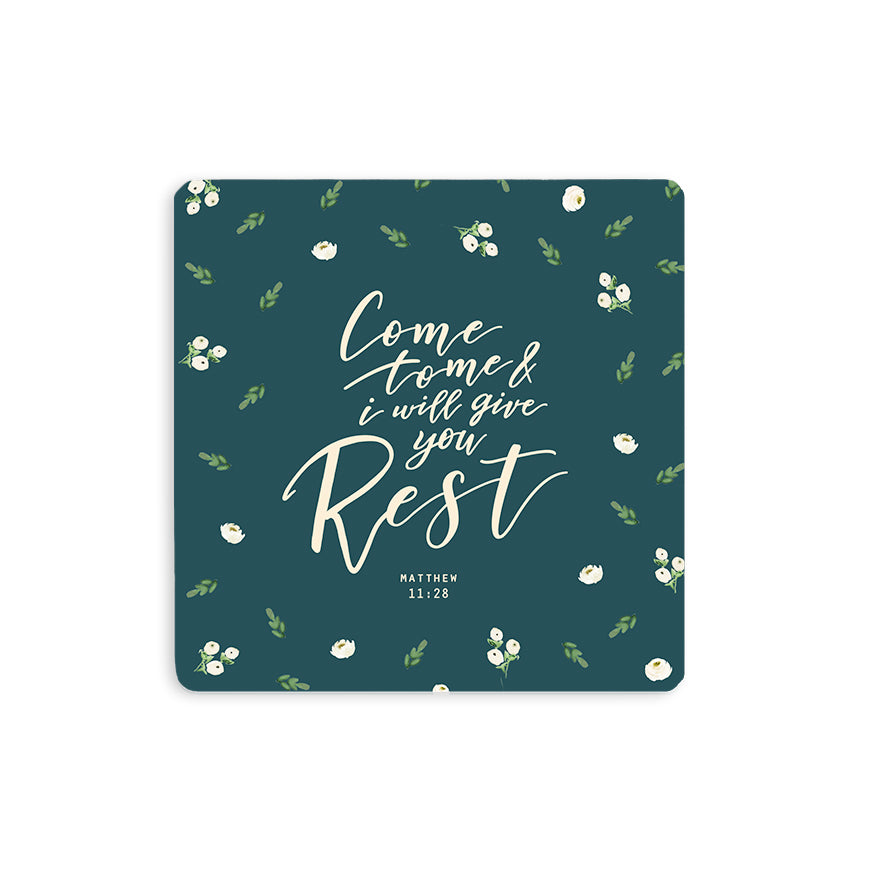 I Will Give You Rest {Coasters} - coasters by The Commandment Co, The Commandment Co , Singapore Christian gifts shop