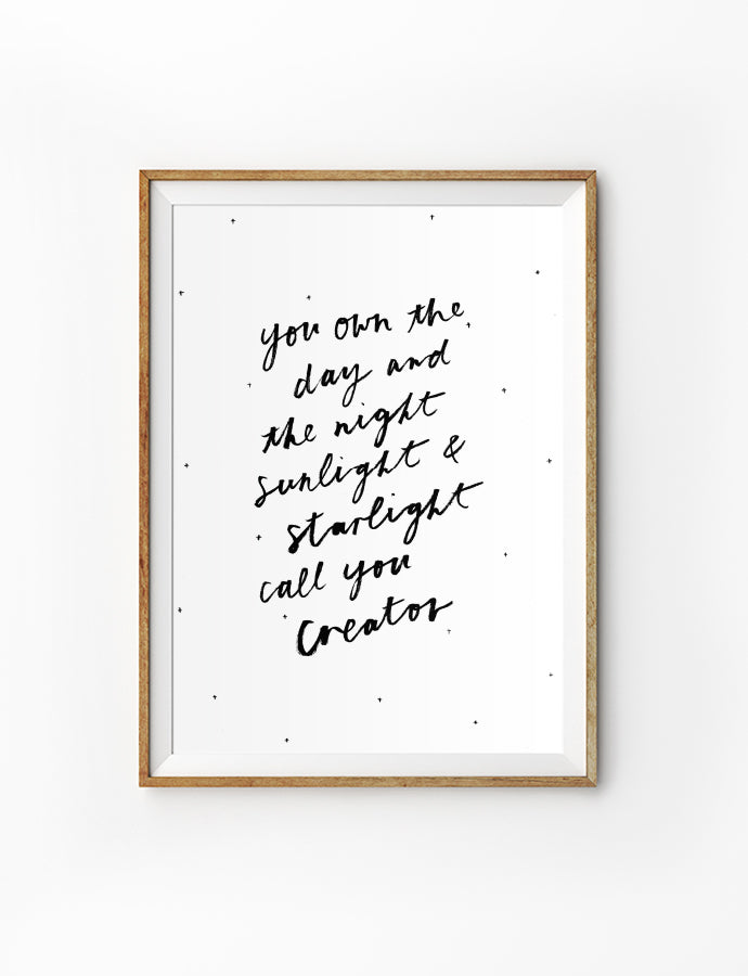 Creator {Poster} - Posters by Love The Ark, The Commandment Co