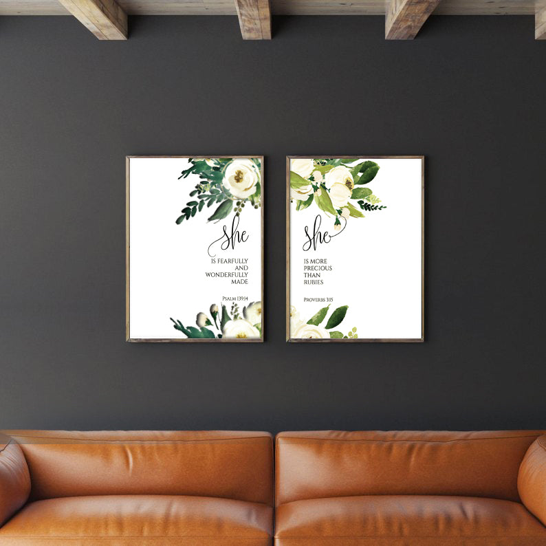 She Is (Rose) {Poster} - Posters by Two Brushes Designs, The Commandment Co , Singapore Christian gifts shop