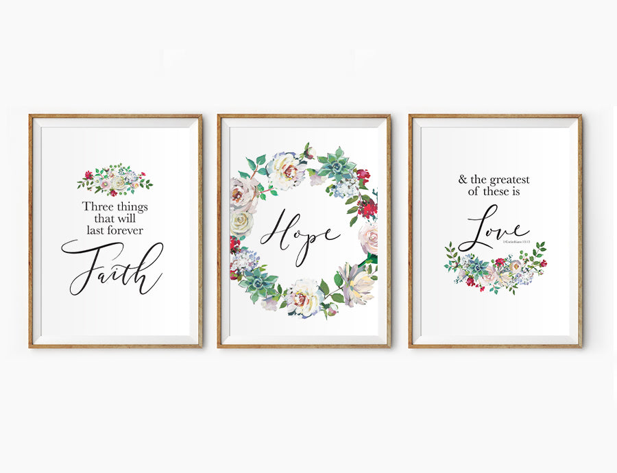 Faith Hope Love {Poster} – The Commandment Co