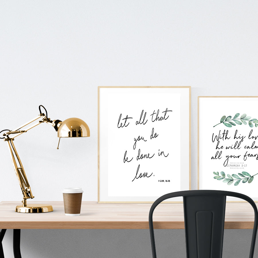 Done in Love {Poster} - Posters by Northern Edge Prints, The Commandment Co