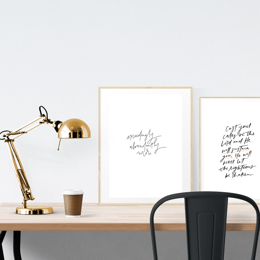 Exceedingly {Poster} - Posters by The Grace Corner, The Commandment Co