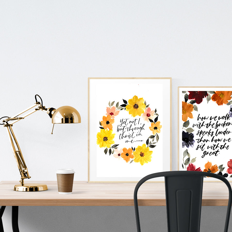 Yet Not I {Poster} - Posters by QLetters, The Commandment Co , Singapore Christian gifts shop