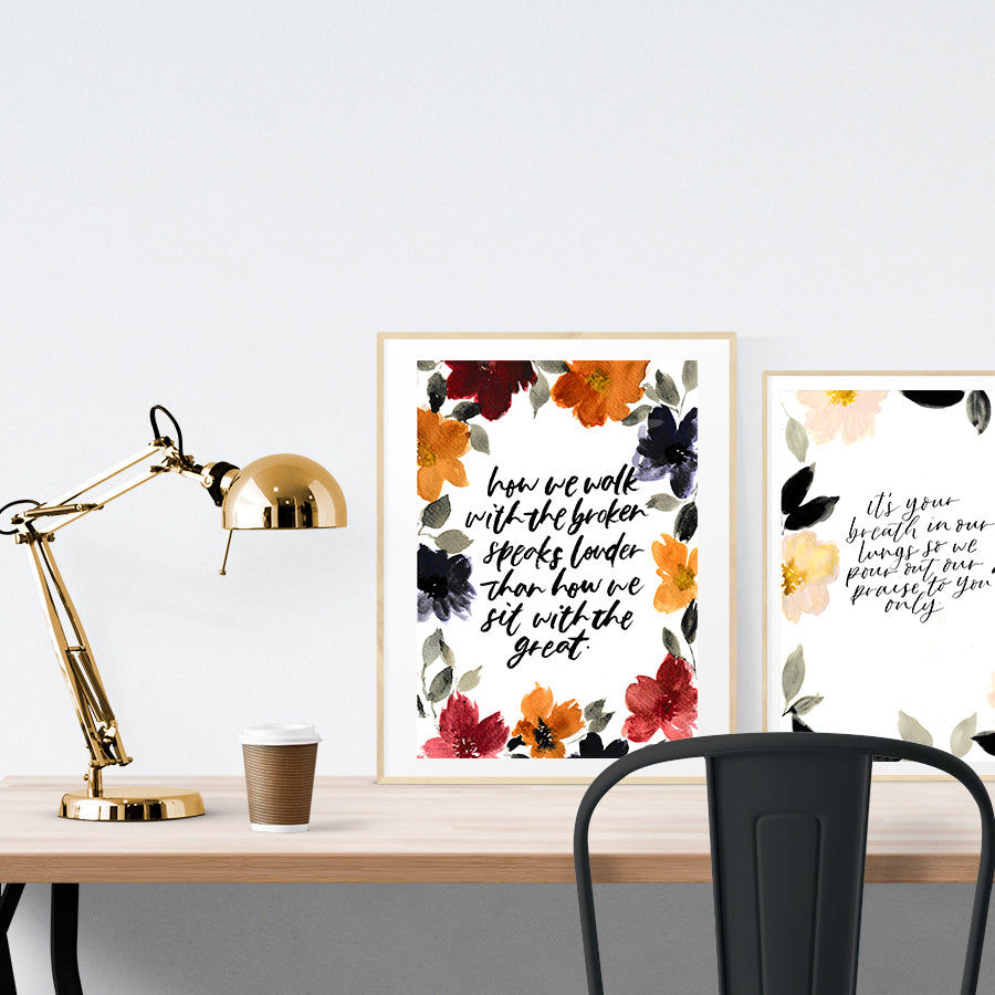 How We Walk {Poster} - Posters by QLetters, The Commandment Co , Singapore Christian gifts shop