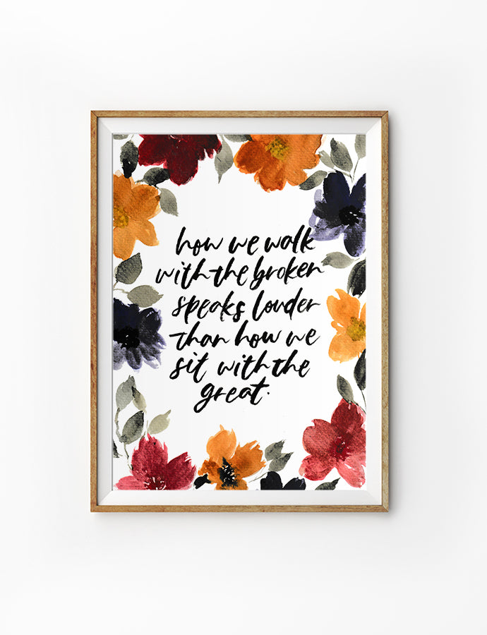 How We Walk {Poster} - Posters by QLetters, The Commandment Co , Singapore Christian gifts shop