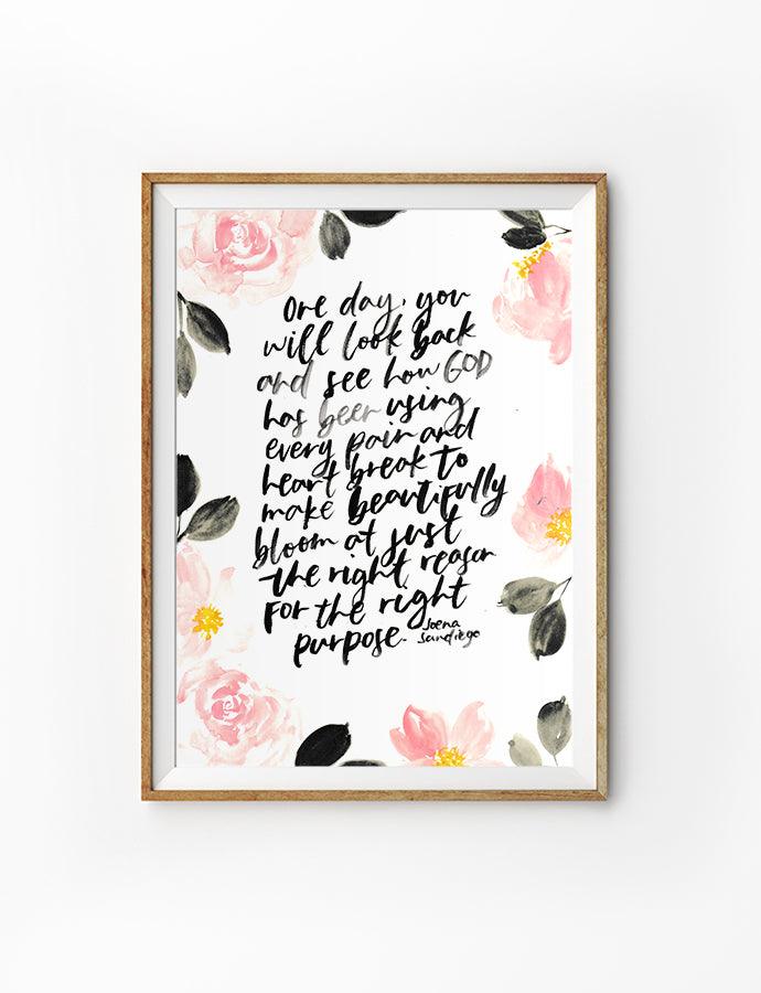 One Day {Poster} - Posters by QLetters, The Commandment Co