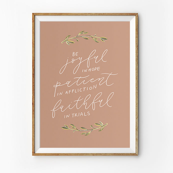 Be Joyful {Poster} - Posters by Designed With Delight, The Commandment Co