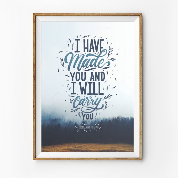 I Have Made You {Poster} - Posters by Lettering Hope, The Commandment Co , Singapore Christian gifts shop