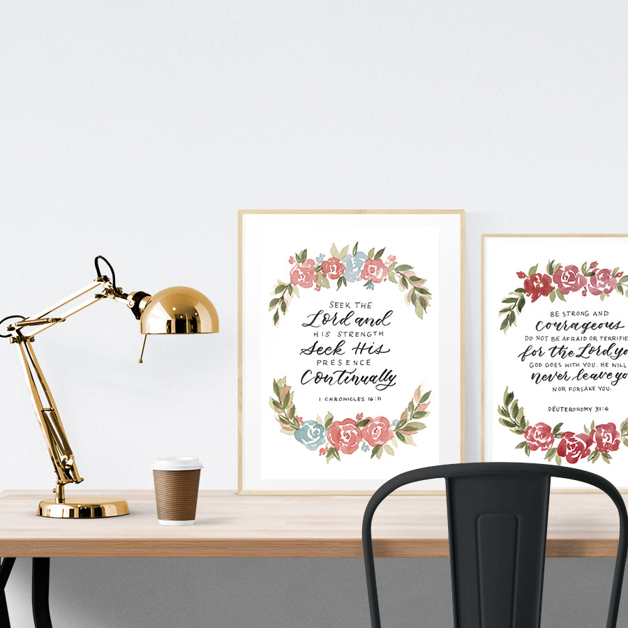 Seek The Lord {Poster} - Posters by Hannah Letters, The Commandment Co , Singapore Christian gifts shop