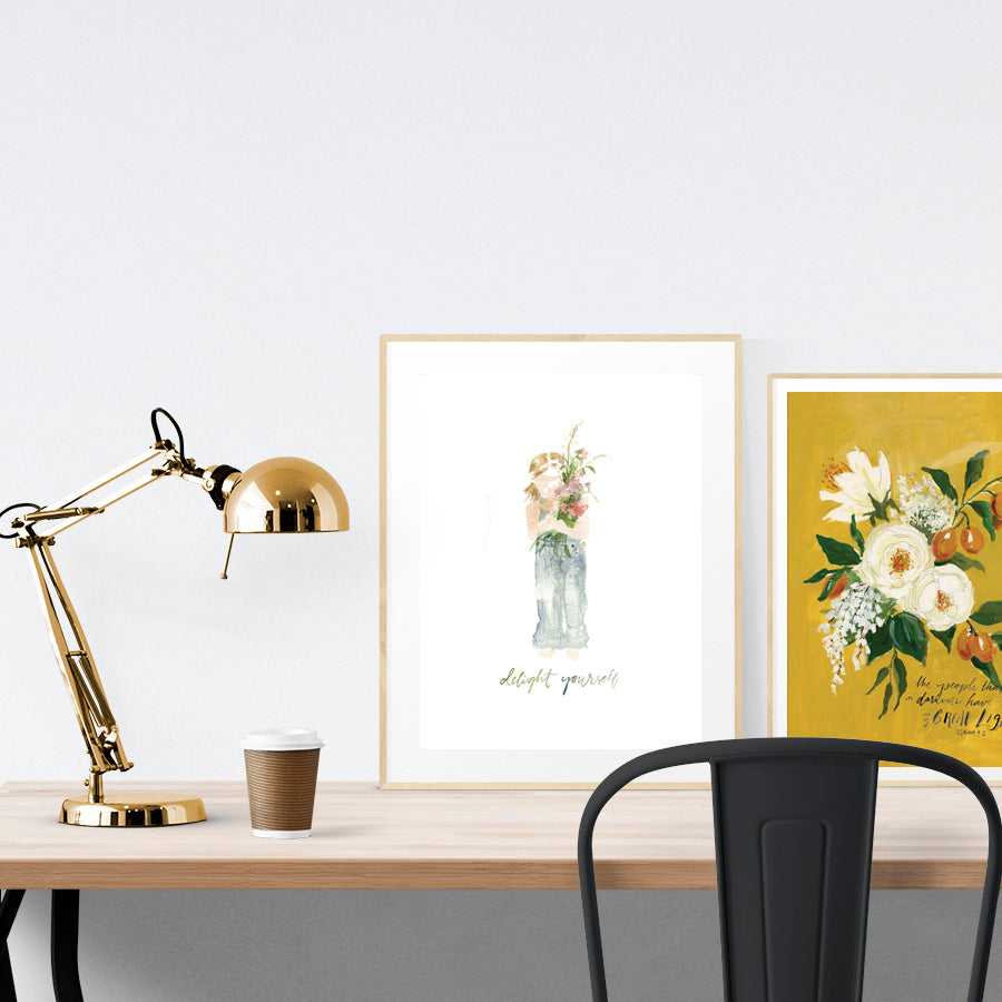 Delight Yourself {Poster} - Posters by Like Pearls on a String, The Commandment Co