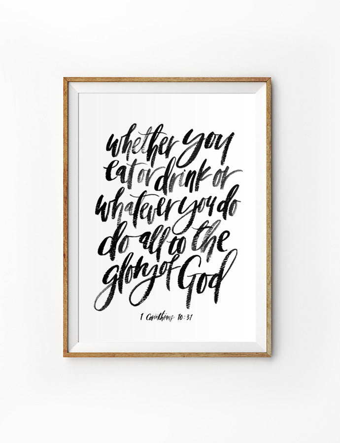 Glory Of God | Poster | The Commandment Co – The Commandment Co