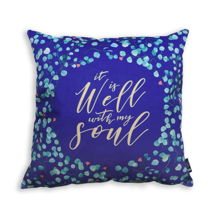 It Is Well {Cushion Cover} - Cushion Covers by The Commandment Co, The Commandment Co , Singapore Christian gifts shop
