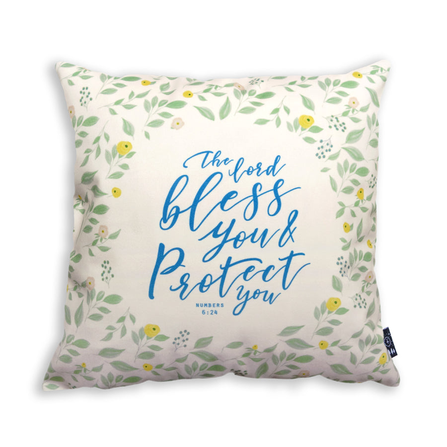 Bless And Protect You {Cushion Cover} - Cushion Covers by The Commandment Co, The Commandment Co , Singapore Christian gifts shop
