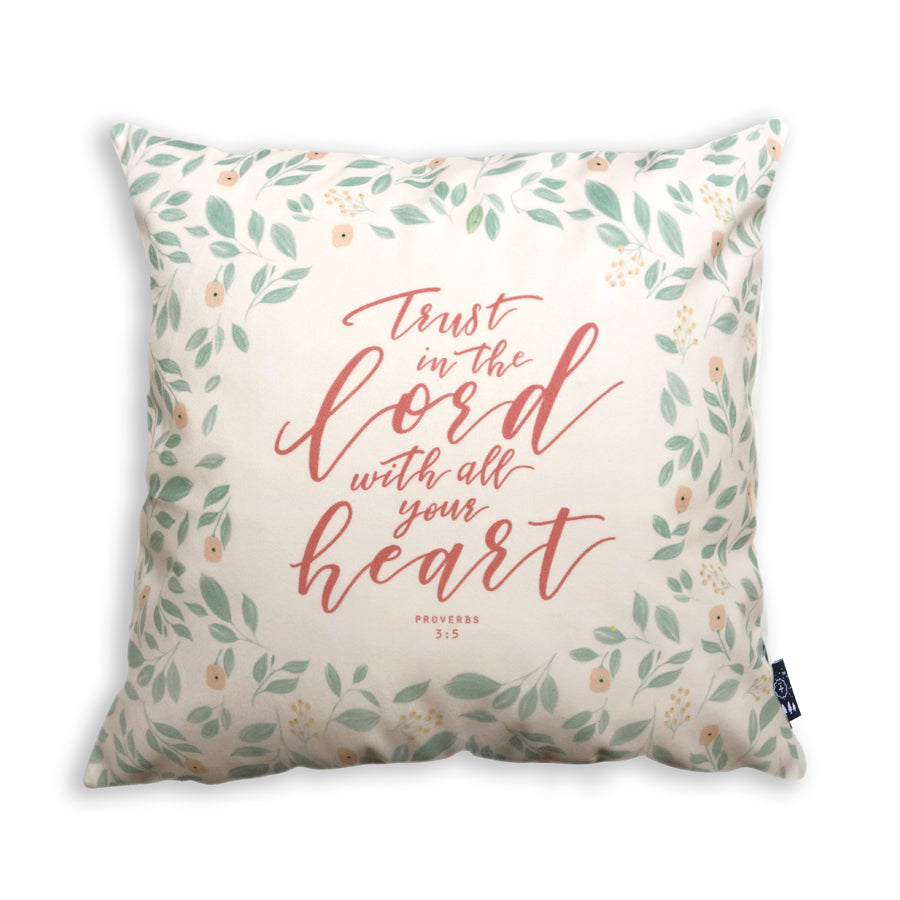 Trust In The Lord {Cushion Cover} - Cushion Covers by The Commandment Co, The Commandment Co , Singapore Christian gifts shop