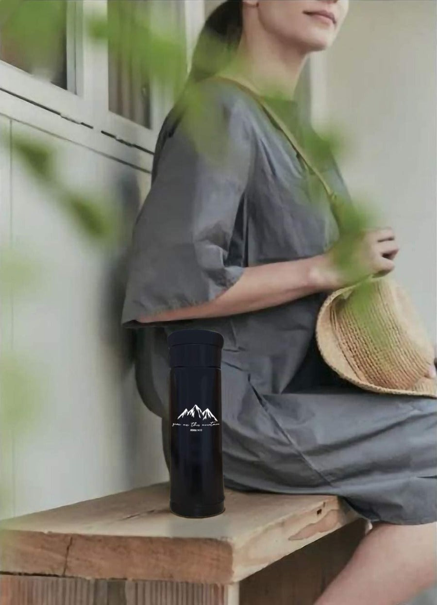 Give Me This Mountain | Vacuum Flask - Flask by Dwell Here, The Commandment Co , Singapore Christian gifts shop