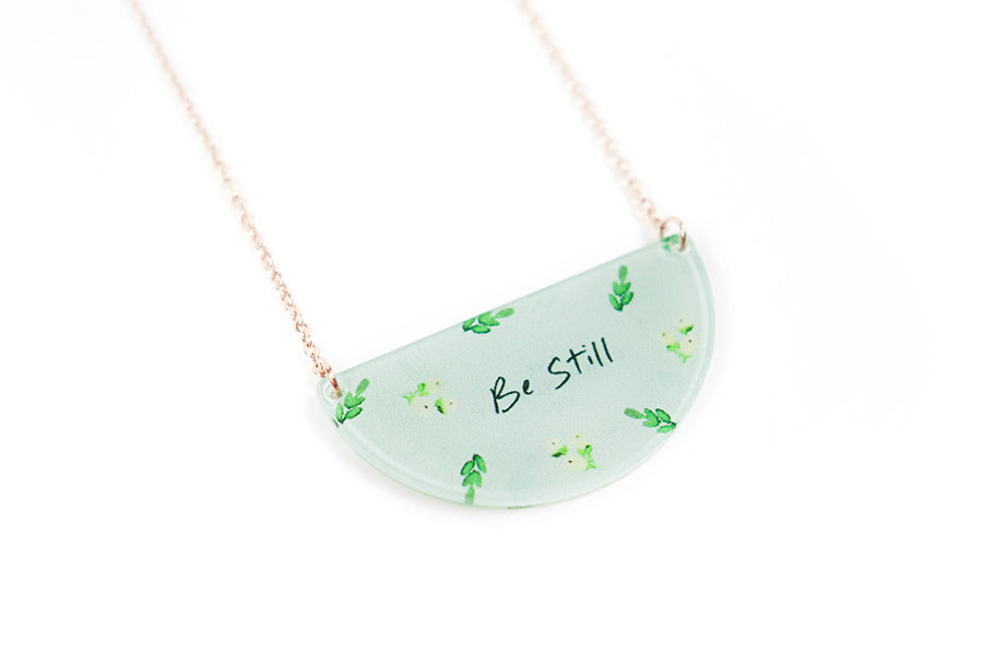 Be Still {Semicircle Necklace} - Accessories by The Commandment Co, The Commandment Co