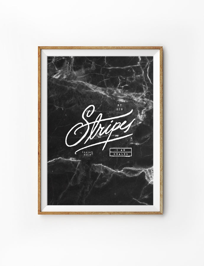 By His Stripes {Poster} - Posters by The Commandment Co, The Commandment Co