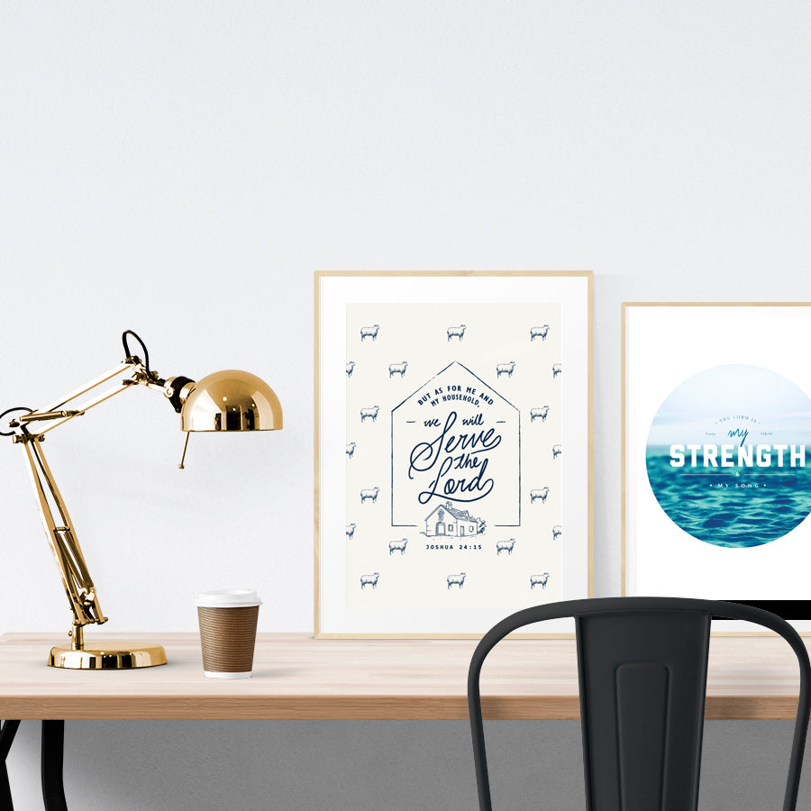 Serve The Lord V2 {Poster} - Posters by The Commandment Co, The Commandment Co , Singapore Christian gifts shop