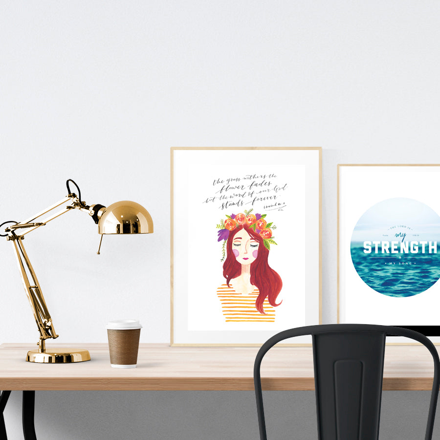 Bloom Lady #1 Esther {Poster} - Posters by The Brave Assembly, The Commandment Co , Singapore Christian gifts shop