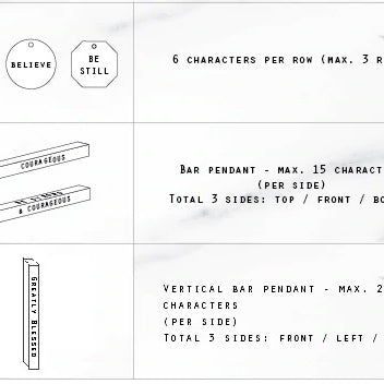 Vertical Bar | Necklace | Personalise (English) - Necklace {by J&Co Foundry} by J&Co Foundry, The Commandment Co , Singapore Christian gifts shop