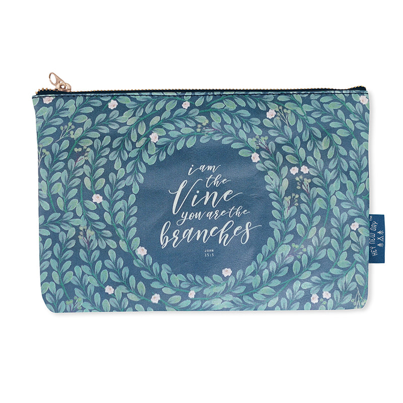 Vine Branches {Pouch} - Pouch by Hey New Day, The Commandment Co , Singapore Christian gifts shop