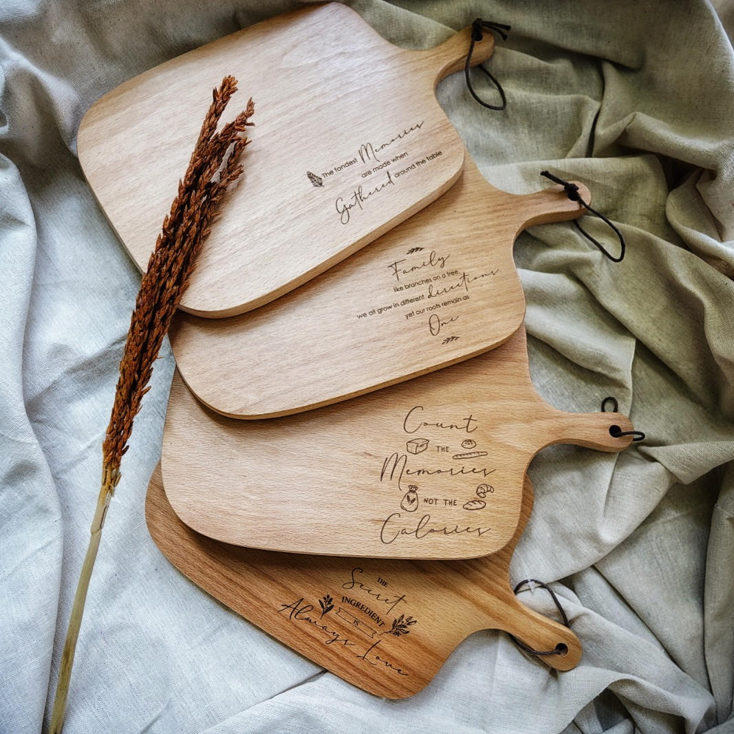 Count The Memories | Wooden Serving Board - cutting board by Thycupbearer, The Commandment Co , Singapore Christian gifts shop