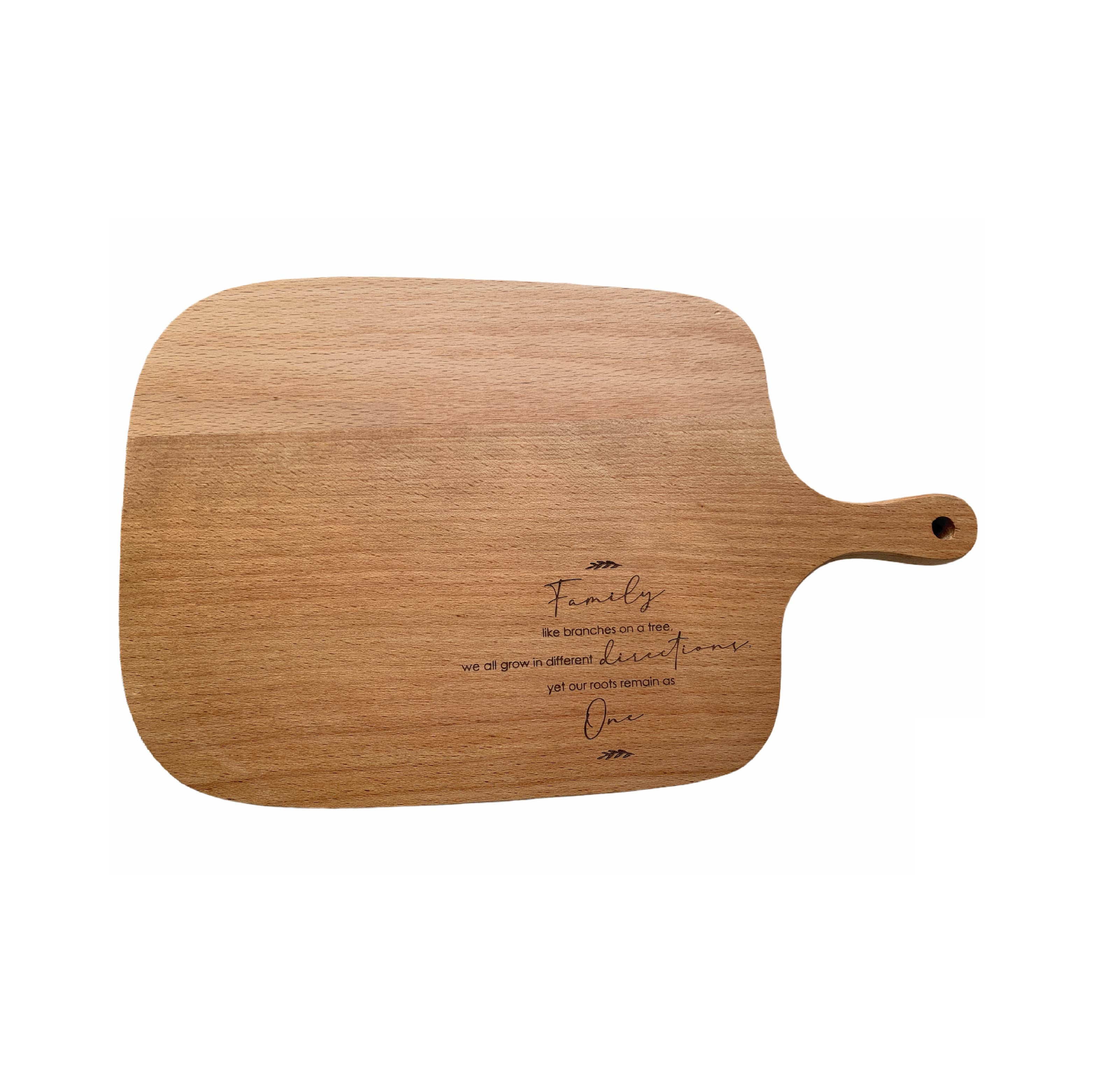 Family | Wooden Serving Board - cutting board by Thycupbearer, The Commandment Co , Singapore Christian gifts shop