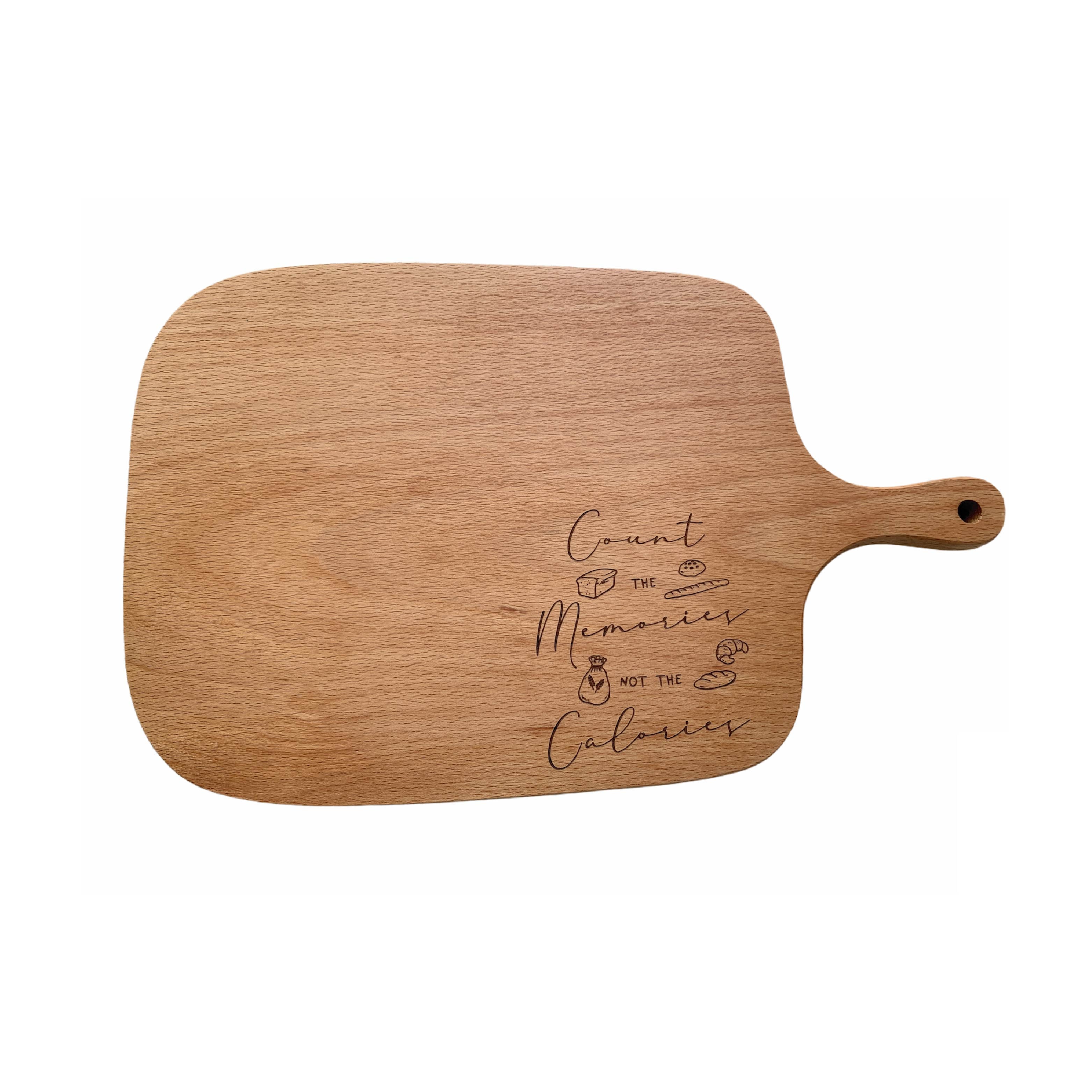 Count The Memories | Wooden Serving Board - cutting board by Thycupbearer, The Commandment Co , Singapore Christian gifts shop