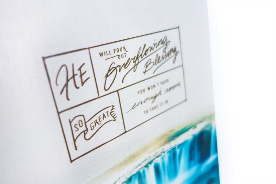 Overflowing Blessing {Wood Board} - Wood Board by Timber+Shepherd, The Commandment Co