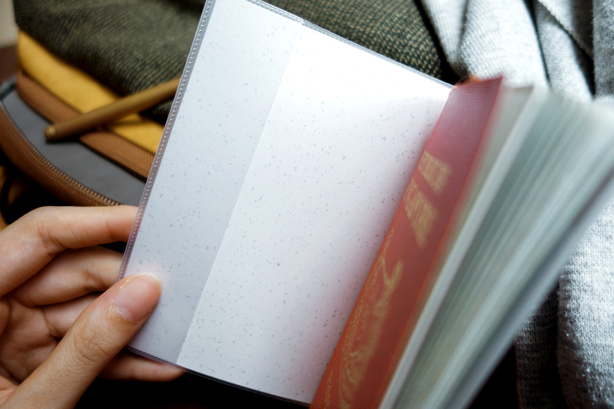 Have A Safe And Blessed Journey passport cover shown for everyday travel use.