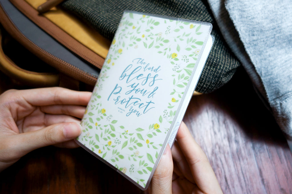 Bless And Protect {Passport Cover} - Passport Cover by The Commandment Co, The Commandment Co