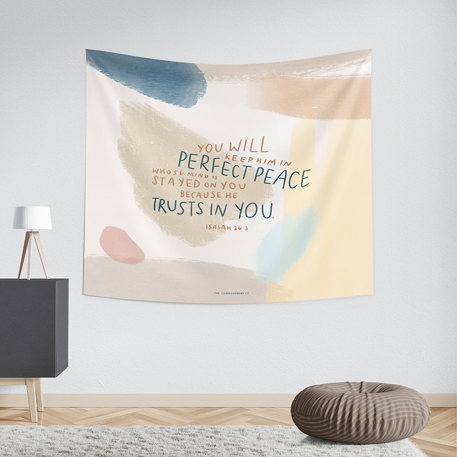 He Trusts In You {Wall Tapestry} - Wall Tapestry by The Commandment Co, The Commandment Co , Singapore Christian gifts shop