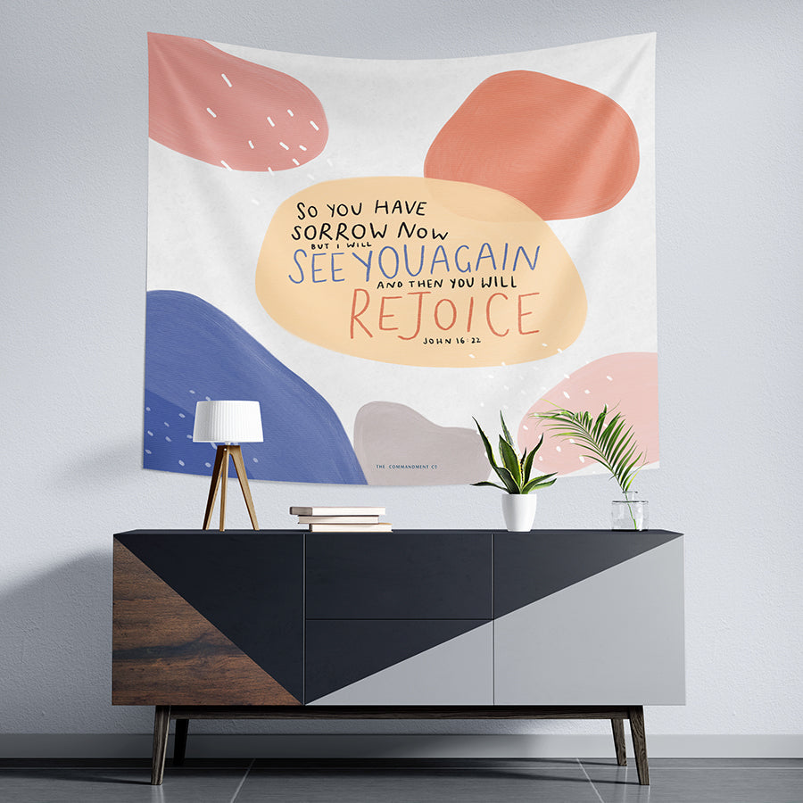 Then You Will Rejoice {Wall Tapestry} - Wall Tapestry by The Commandment Co, The Commandment Co , Singapore Christian gifts shop