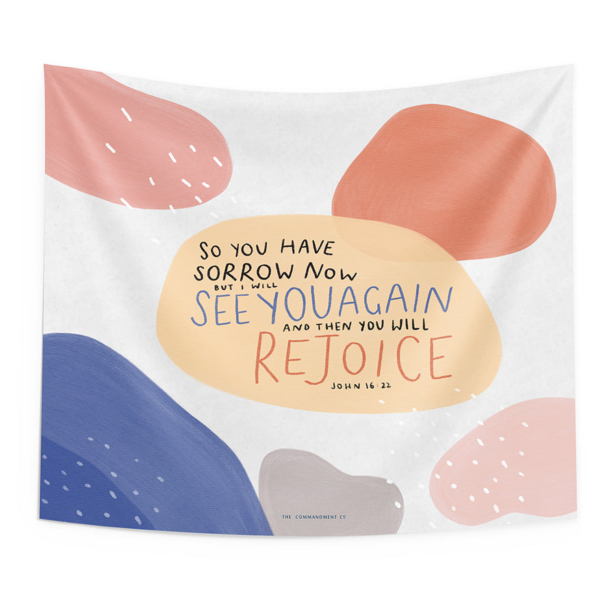 Then You Will Rejoice {Wall Tapestry} - Wall Tapestry by The Commandment Co, The Commandment Co , Singapore Christian gifts shop