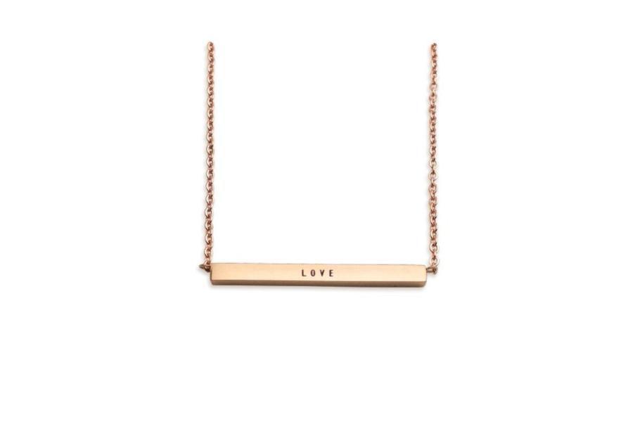 The Greatest of These is Love {Bar Pendant Necklace} - Necklace {by J&Co Foundry} by J&Co Foundry, The Commandment Co , Singapore Christian gifts shop