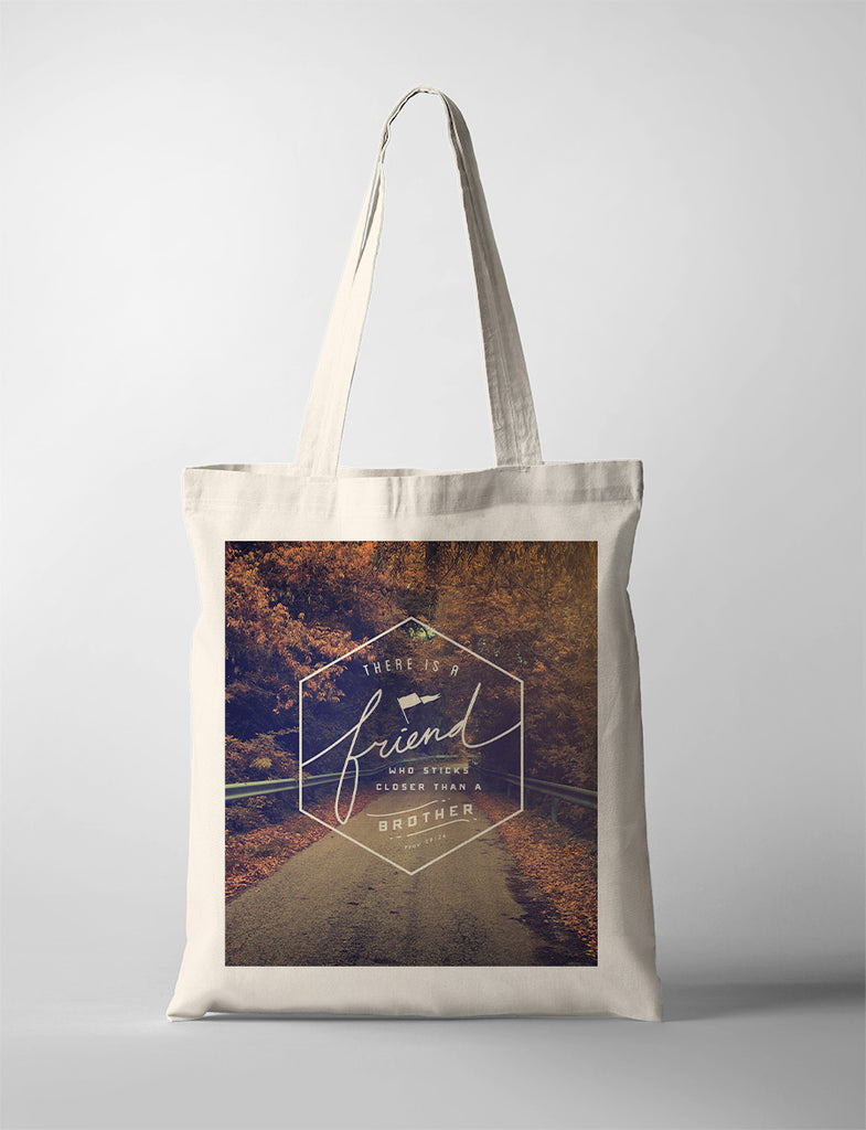 A Friend Closer Than A Brother {Tote Bag} - tote bag by The Commandment Co, The Commandment Co