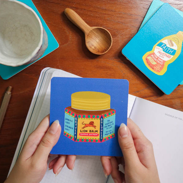 Lion Balm | Coasters {LOVE SUPERMARKET} - coasters by The Commandment Co, The Commandment Co , Singapore Christian gifts shop