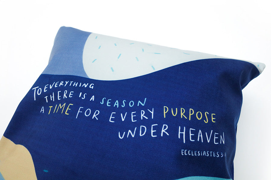 To Everything There Is A Season {Cushion Cover} - Cushion Covers by The Commandment Co, The Commandment Co , Singapore Christian gifts shop