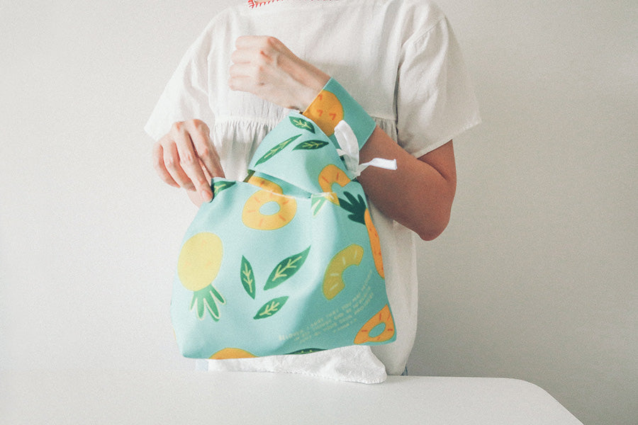 Tropical Pineapple - Prosper In All Things {Lunch Bag} - lunch bag by The Commandment Co, The Commandment Co , Singapore Christian gifts shop