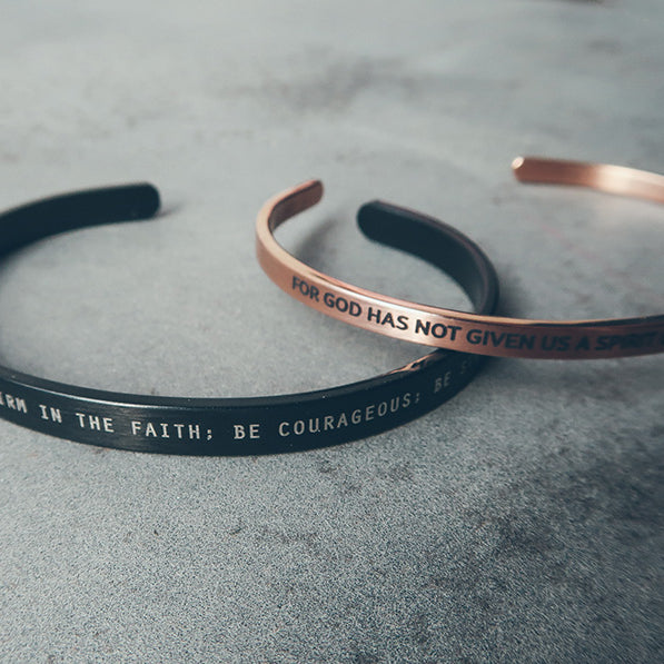 Personalised {Verse Band} - verse band by J&Co Foundry, The Commandment Co , Singapore Christian gifts shop