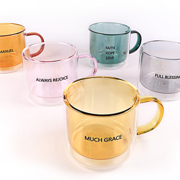 Vintage Cups | Glass Mug - Mugs by The Commandment Co, The Commandment Co , Singapore Christian gifts shop