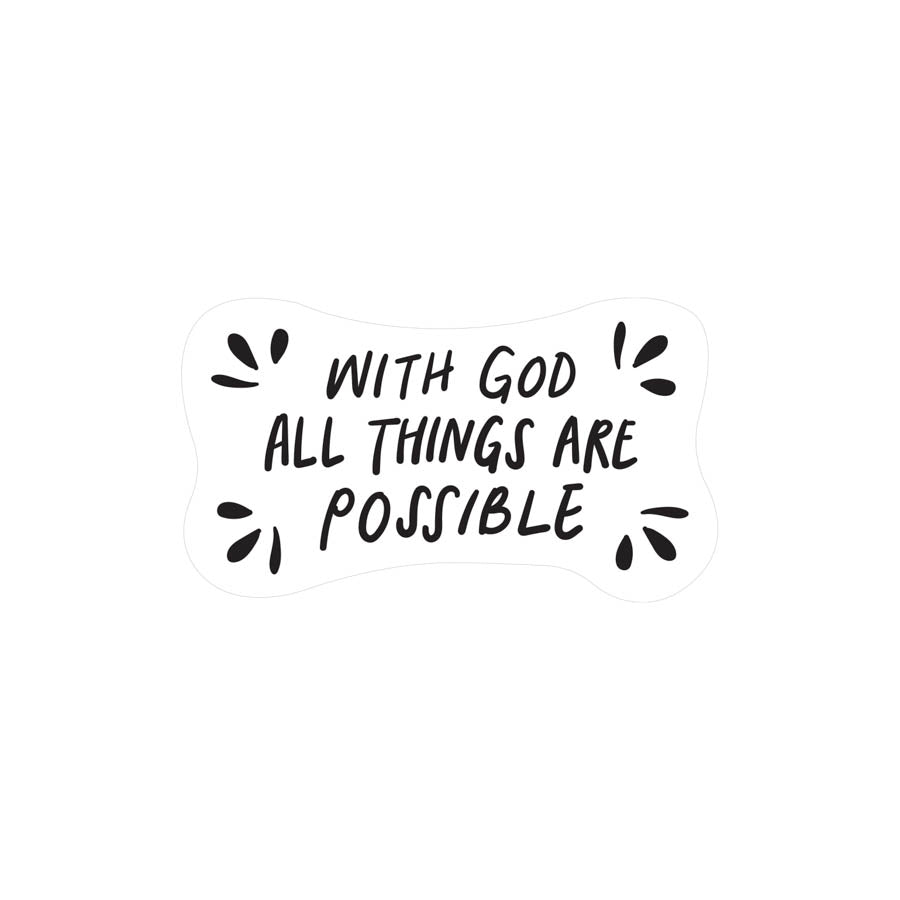 All Things Are Possible {Mirror Decal Stickers} - Decal by The Commandment Co, The Commandment Co , Singapore Christian gifts shop