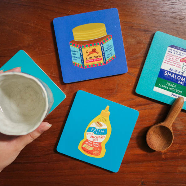 Lion Balm | Coasters {LOVE SUPERMARKET} - coasters by The Commandment Co, The Commandment Co , Singapore Christian gifts shop