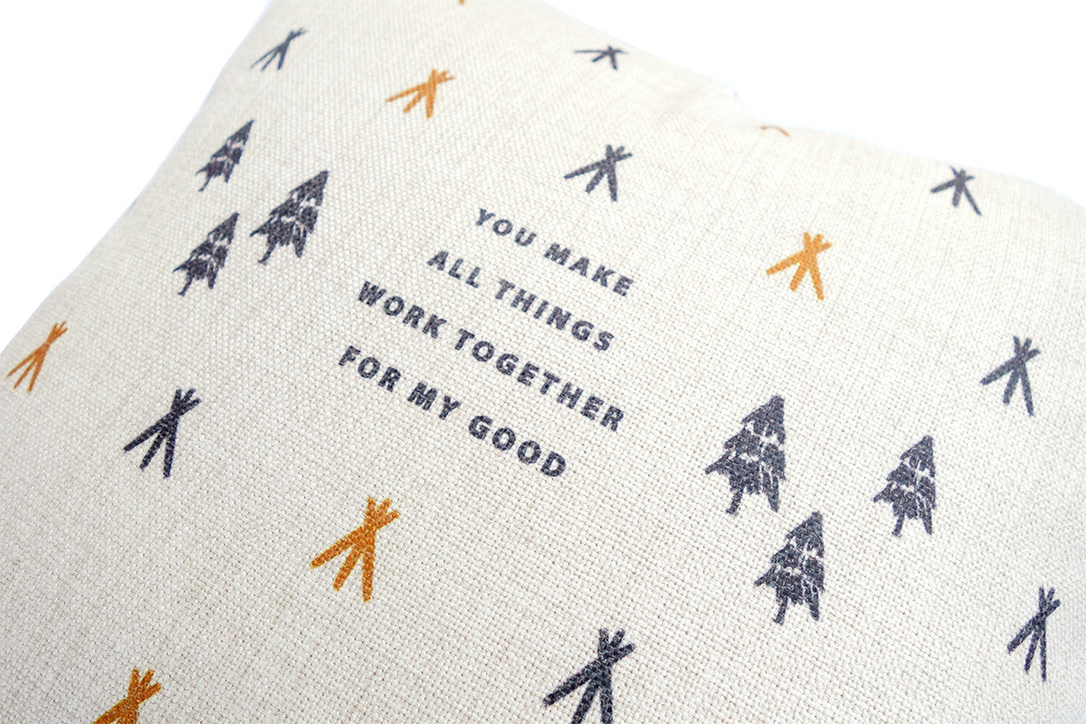 You Make All Things Work Together For My Good {Cushion Cover} - Cushion Covers by The Commandment, The Commandment Co , Singapore Christian gifts shop