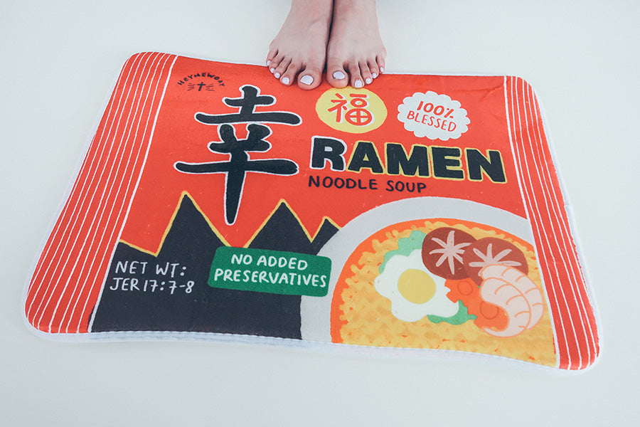 Xin Blessed Ramen {Door Mat} - door mat by The Commandment Co, The Commandment Co , Singapore Christian gifts shop