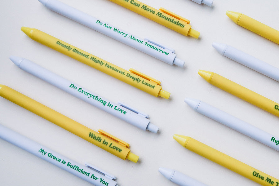 Scripture Pen {Ballpoint Pen} - Brass Pen by The Commandment, The Commandment Co , Singapore Christian gifts shop