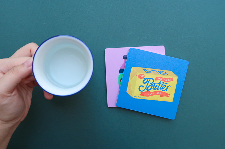 Butter than Life | Coasters {LOVE SUPERMARKET}