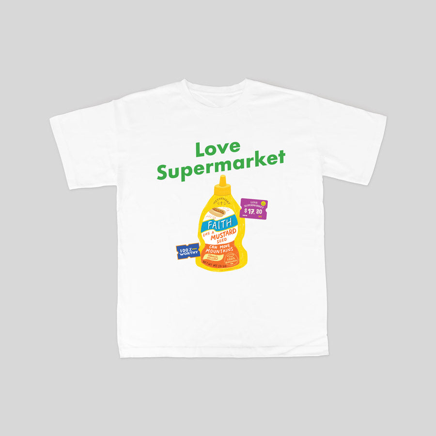 Holy Faithful tee with cute daily items in a creative spin