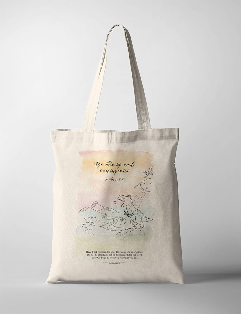 Be Strong & Courageous {Tote Bag}